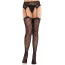 Колготки Leg Avenue Heart Garterbelt Stockings, черные - Фото №2