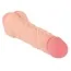 Мастурбатор-насадка Nature Skin 2in1 Extension+Masturbator, телесный - Фото №3
