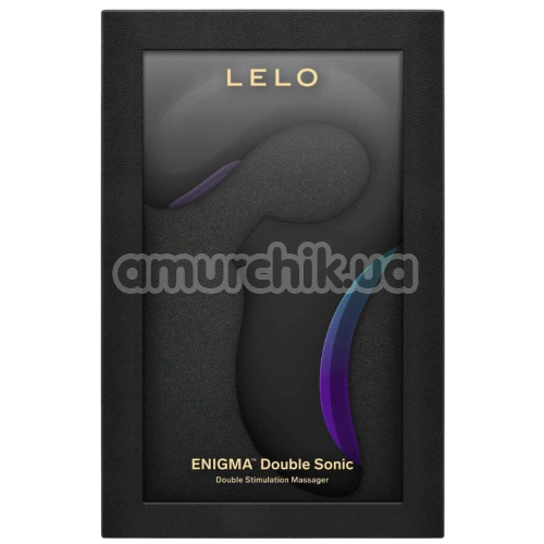 Звуковой стимулятор с вибрацией Lelo Enigma Double Sonic (Лело Энигма Дабл Соник), черный