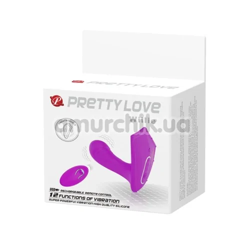 Вібратор для точки G Pretty Love Willie, фіолетовий