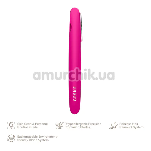 Триммер Geske Precision Trimmer 4 in 1, ярко-розовый