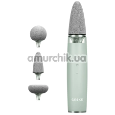 Шлифовальная пилка для стоп с насадками Geske Electric Pumice Foot Smoothing Multi-Pen 8 in 1, зеленая - Фото №1