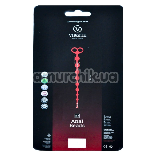 Анальная цепочка Virgite Essentials Anal Beads E3, фиолетовая