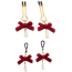 Набір затискачів для сосків Senuelo Nipple Jewelry Play Kit, бордовий - Фото №1