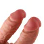 Подвійний фалоімітатор-насадка Hismith Silicone Double Penetrator Dildo 7.4, тілесний - Фото №6