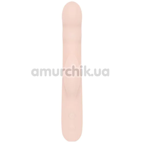 Вібратор з поштовхами Good Vibes Only Shai, персиковий
