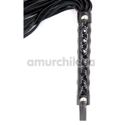 Флогер DS Fetish Metallic Flogger, чорний