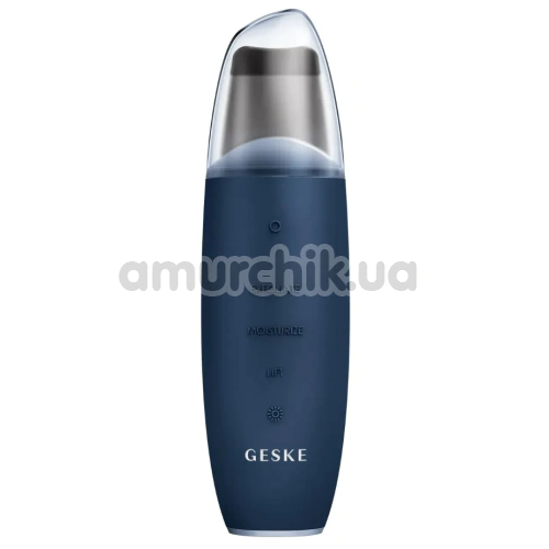Мікрострумовий скрабер для шкіри обличчя Geske MicroCurrent Skin Scrubber & Blackhead Remover 9 in 1, синій - Фото №1
