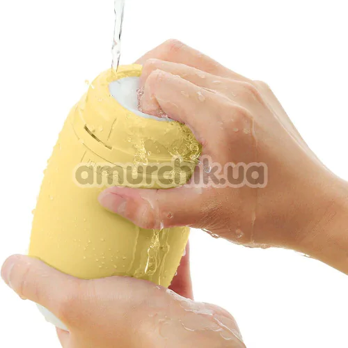 Мастурбатор Tenga Puffy Custard Yellow, желтый