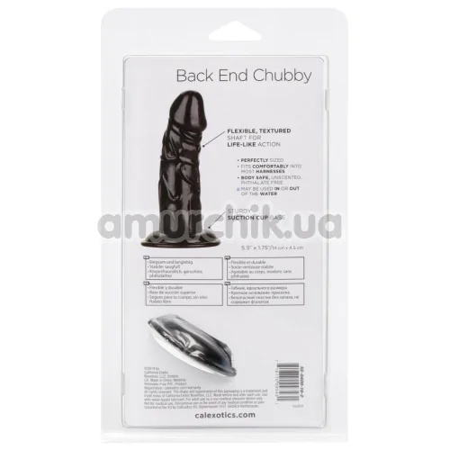 Анальный фаллоимитатор Back End Chubby, черный