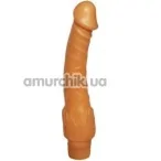 Вібратор Erolin Vibro Erogen Collection 22х4 см, тілесний - Фото №1