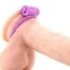 Виброкольцо Neon Vibrating Cockring, фиолетовое - Фото №5