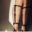 Гартеры для голеней Bijoux Indiscrets Maze Back Leg Garter, черные - Фото №6