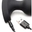 Анальная пробка с вибрацией Booty Sparks 28X Laser Heart Anal Plug With Remote Control Medium, черная - Фото №5