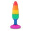 Анальная пробка ToyJoy Pride Twink Plug Medium, радужная - Фото №1