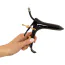 Вагинальный расширитель Fetish Collection Speculum With Air & Liquid Tube, черный - Фото №6