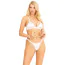 Комплект Leg Avenue Faux Pearl Open Cup Bra, String and Cuffs, белый: бюстгальтер + трусики-стринги + наручники - Фото №6
