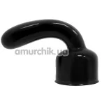 Насадка для вібромасажерів Power Head G-Spot Pleaser Wand Massager Head, чорна - Фото №1