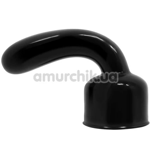 Насадка для вібромасажерів Power Head G-Spot Pleaser Wand Massager Head, чорна - Фото №1