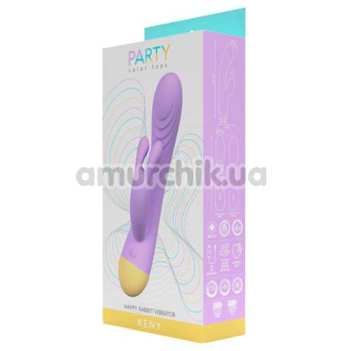 Вибратор Party Color Toys Keny, фиолетовый