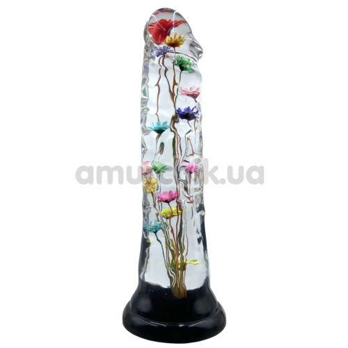 Фаллоимитатор Loviss Flower Helichrysum Dildo, прозрачный - Фото №1