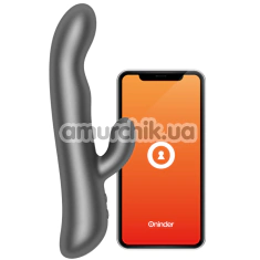 Вибратор с ротацией Oninder Oslo, серый - Фото №1