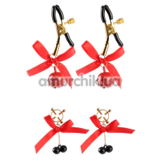 Набор зажимов для сосков Senuelo Echo Catcher Nipple Play Kit, красный - Фото №1