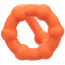 Эрекционное кольцо для члена Alpha Liquid Silicone All Star Ring, оранжевое - Фото №8