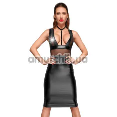Платье Noir Handmade Wetlook Midi Dress, черное - Фото №1