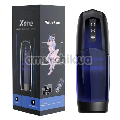 Интерактивный мастурбатор с толчками Magic Motion Xone, черный