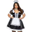 Костюм горничной Leg Avenue Classic French Maid Costume, черно-белый: платье + чокер + головной убор - Фото №6