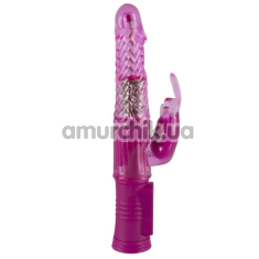 Вибратор с ротацией Ningbo aiLe Super Bunny, розовый - Фото №1