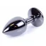 Анальна пробка із рожевим кристалом Exclusivity Jewellery Dark Silver Plug, срібна - Фото №3