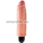 Вибратор King Cock 6 Vibrating Stiffy, телесный - Фото №1
