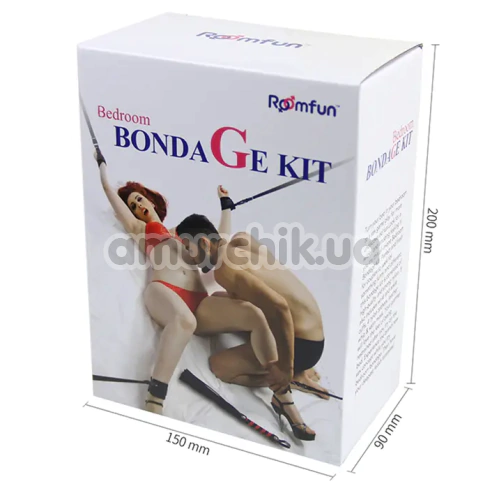 Бондажний набір Roomfun Bedroom Bondage Kit, чорний