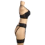 Комплект Star Night Lace Underwire, чорний: бюстгальтер + пояс для панчіх + трусики-стрінги - Фото №10