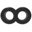 Эрекционное кольцо Get Lock Duo Cock 8 Ball Ring, черное - Фото №6