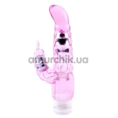 Вібратор Crystal Jelly My Dual Pleasure, рожевий - Фото №1