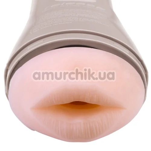 Симулятор орального сексу з вібрацією Cyberskin Release Deep Throat Stroker Vibrating, тілесний