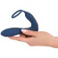 Вібростимулятор простати з ерекційним кільцем Vibrating Prostate Plug With Cock Ring, синій - Фото №8