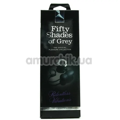 Виброяйцо Fifty Shades of Grey Relentless Vibrations, черное