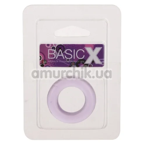 Эрекционное кольцо BasicX 1 inch, фиолетовое