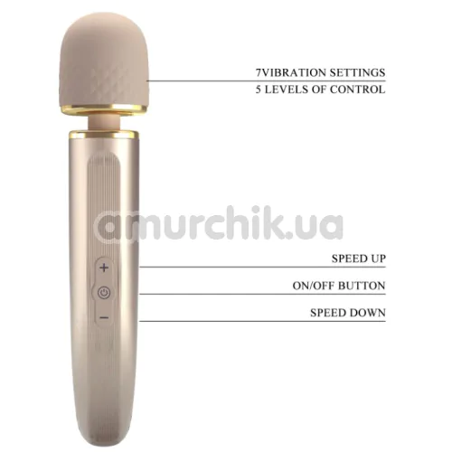 Універсальний вібромасажер Pretty Love Interesting Massager, золотий