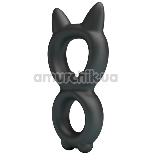 Эрекционное кольцо Crazy Bull Super Soft Silicone Toran, черное