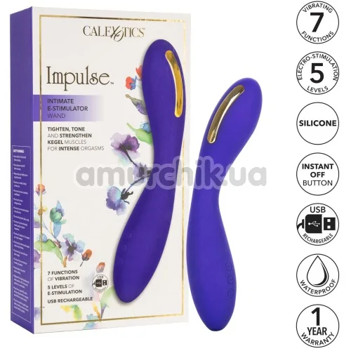 Вібратор з електростимуляцією Impulse Intimate E - Stimulator Wand, фіолетовий