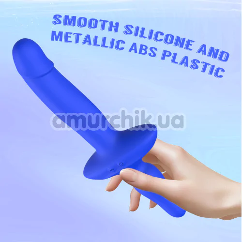 Вибратор с анальной пробкой Kissen Ritter, синий