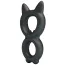 Эрекционное кольцо Crazy Bull Super Soft Silicone Toran, черное - Фото №2