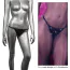 Трусики-стринги с открытым доступом Radiance Crotchless Thong, черные - Фото №3