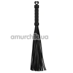 Флоггер DS Fetish Flogger Silicone Heart, черный - Фото №1