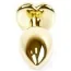 Анальна пробка із червоним кристалом Exclusivity Jewellery Gold Heart Plug, золота - Фото №5